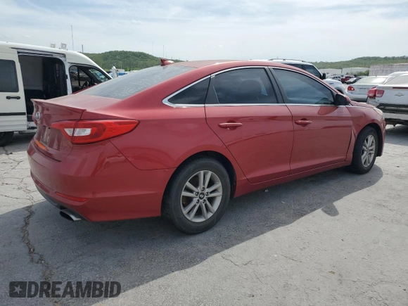 2017 Hyundai Sonata 2.4L with VIN 5NPE24AF4HH555834, listed as a Copart auction lot 53065195 with 103,853 mi miles and Clean Title. Bid and sale history available at carsss.com. Image 3.