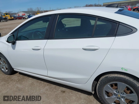 2017 Chevrolet Cruze LS with VIN 1G1BC5SM7H7157341, listed as a IAAI auction lot 41951502 with 160,915 mi miles and . Bid and sale history available at DreamBid. Image 15.
