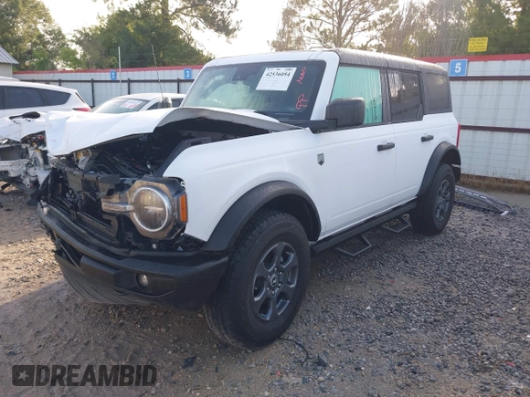 2024 Ford Bronco Big Bend with VIN 1FMDE7BH4RLB23340, listed as a IAAI auction lot 42536054 with 5,439 mi miles and . Bid and sale history available at DreamBid. Image 2.