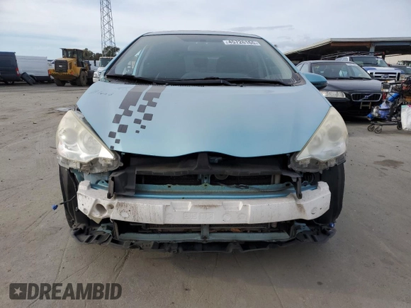 2012 Toyota Prius One with VIN JTDKDTB37C1017964, listed as a Copart auction lot 45726165 with 189,186 mi miles and Salvage Title. Bid and sale history available at DreamBid. Image 5.
