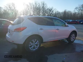 2012 Nissan Murano SL with VIN JN8AZ1MW9CW240149, listed as a IAAI auction lot 41791338 with 135,987 mi miles and . Bid and sale history available at DreamBid. Image 13.