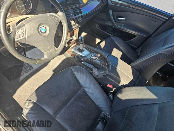 2008 BMW 5 Series 550i with VIN WBANW53508CT50647, listed as a Copart auction lot 87351384 with 153,738 mi miles and Clean Title. Bid and sale history available at carsss.com. Image 9.