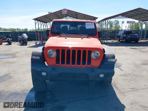 2020 Jeep Gladiator Sport S z VIN 1C6HJTAG0LL149161, wystawiony jako IAAI lot #42071132 z przebiegiem 153 062 mil mil oraz . Historia ofert i sprzedaży dostępna na DreamBid. Obrazek 12.
