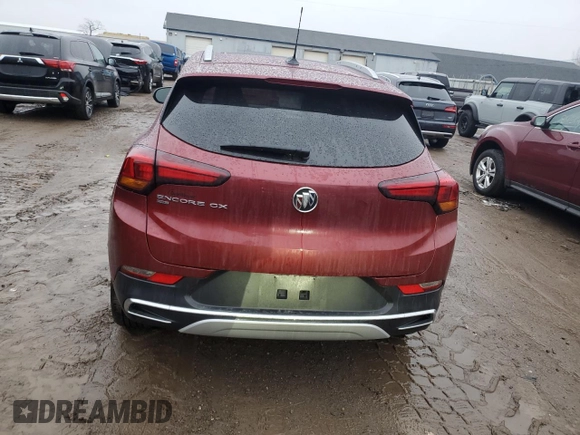 2022 Buick Encore GX Essence with VIN KL4MMGSL2NB120927, listed as a Copart auction lot 84793944 with 26,774 mi miles and Salvage title. Bid and sale history available at DreamBid. Image 6.