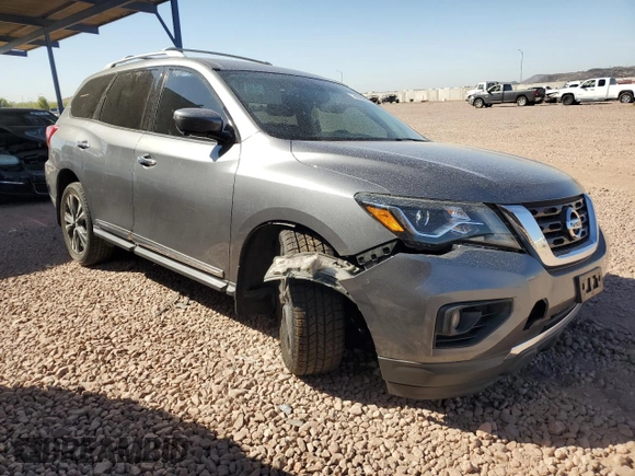 2018 Nissan Pathfinder Platinum z VIN 5N1DR2MN5JC644324, wystawiony jako Copart lot #47608265 z przebiegiem 116 157 mil mil oraz Szkoda całkowita • Salvage title. Historia ofert i sprzedaży dostępna na DreamBid. Obrazek 4.