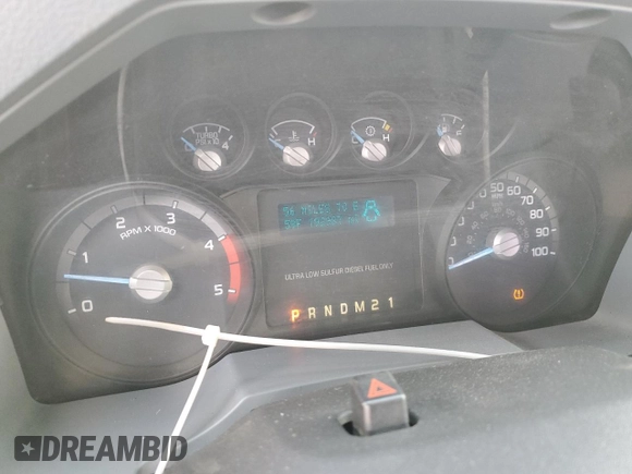 2011 Ford F-250 XL with VIN 1FT7X2BT8BEA48252, listed as a Copart auction lot 45029345 with 192,987 mi miles and Salvage Title. Bid and sale history available at DreamBid. Image 9.