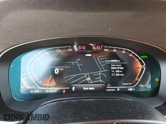 2022 BMW 5 Series 540i xDrive with VIN WBA73BJ07NCH66751, listed as a Copart auction lot 53653415 with 60,059 mi miles and Salvage title. Bid and sale history available at DreamBid. Image 9.