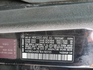 1994 Mercedes-Benz S with VIN WDBGA43E1RA183733, listed as a Copart auction lot 69675834 with Not Provided miles and Salvage Title. Bid and sale history available at DreamBid. Image 13.