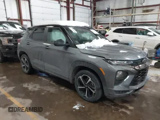 2021 Chevrolet TrailBlazer RS with VIN KL79MTSL3MB017287, listed as a IAAI auction lot 41618940 with 40,994 mi miles. Bid and sale history available at carsss.com. Image 1.