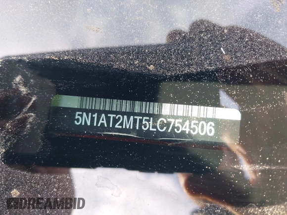 2020 Nissan Rogue S z VIN 5N1AT2MT5LC754506, wystawiony jako IAAI lot #41980769 z przebiegiem 149 635 mil mil oraz . Historia ofert i sprzedaży dostępna na DreamBid. Obrazek 9.