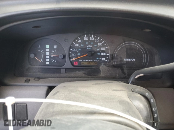 1999 Nissan Frontier XE with VIN 1N6DD26S6XC332458, listed as a Copart auction lot 48028715 with 182,706 mi miles and Salvage title. Bid and sale history available at DreamBid. Image 9.