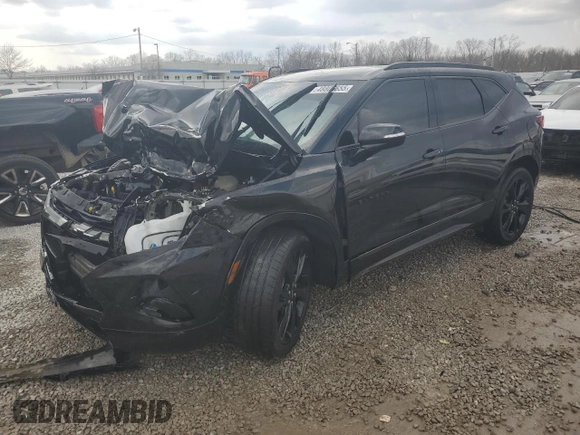2021 Chevrolet Blazer RS z VIN 3GNKBERS5MS528692, wystawiony jako Copart lot #48806655 z przebiegiem 48 422 mil mil oraz Szkoda całkowita • Salvage title. Historia ofert i sprzedaży dostępna na DreamBid. Obrazek 1.