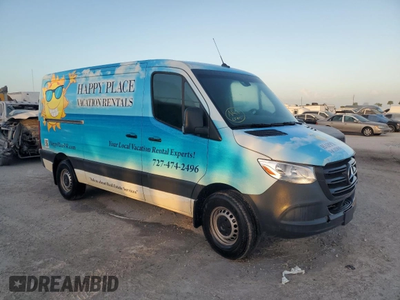 2023 Mercedes-Benz Sprinter Cargo with VIN W1Y70BGY2PT158365, listed as a Copart auction lot 76782644 with Not Provided miles and Non Repairable. Bid and sale history available at DreamBid. Image 4.