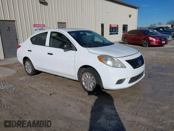 2012 Nissan Versa SV with VIN 3N1CN7AP0CL866357, listed as a IAAI auction lot 41369259 with 188,829 mi miles. Bid and sale history available at carsss.com. Image 1.