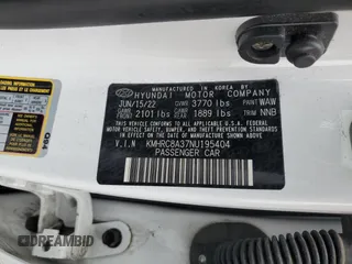 2022 Hyundai Venue SEL with VIN KMHRC8A37NU195404, listed as a Copart auction lot 50843045 with 37,736 mi miles and Salvage Title. Bid and sale history available at DreamBid. Image 15.