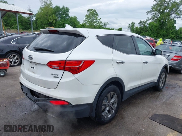 2014 Hyundai Santa Fe z VIN 5XYZTDLB5EG147354, wystawiony jako IAAI lot #42235940 z przebiegiem 107 466 mil mil oraz . Historia ofert i sprzedaży dostępna na DreamBid. Obrazek 4.