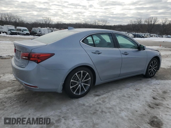 2015 Acura TLX Advance z VIN 19UUB3F77FA005007, wystawiony jako Copart lot #87959515 z przebiegiem 112 210 mil mil oraz Szkoda całkowita • Salvage title. Historia ofert i sprzedaży dostępna na DreamBid. Obrazek 3.