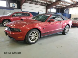 2010 Ford Mustang GT with VIN 1ZVBP8FH2A5100327, listed as a Copart auction lot 58474295 with 50,752 mi miles and Salvage title. Bid and sale history available at DreamBid. Image 1.