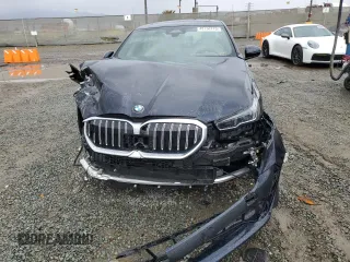 2024 BMW 5 Series 530i with VIN WBA43FJ04RCP70866, listed as a Copart auction lot 49156375 with 0 mi miles and Salvage Title. Bid and sale history available at carsss.com. Image 5.