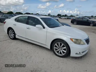 2007 Lexus LS 460 with VIN JTHBL46F275038229, listed as a Copart auction lot 61937645 with 81,691 mi miles and Clean title. Bid and sale history available at DreamBid. Image 4.