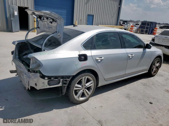 2015 Volkswagen Passat 1.8T SE w/Sunroof & Nav with VIN 1VWBT7A36FC049189, listed as a Copart auction lot 50264705 with 96,828 mi miles and Salvage Title. Bid and sale history available at carsss.com. Image 3.