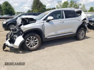 2019 Hyundai Santa Fe SE with VIN 5NMS2CAD9KH072842, listed as a Copart auction lot 55596775 with 93,813 mi miles and Salvage title. Bid and sale history available at DreamBid. Image 1.