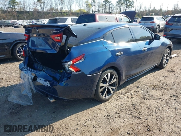 2017 Nissan Maxima S with VIN 1N4AA6AP8HC385405, listed as a IAAI auction lot 42112399 with 99,286 mi miles and . Bid and sale history available at DreamBid. Image 4.