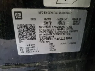 2023 Cadillac XT6 AWD Premium Luxury z VIN 1GYKPDRS1PZ133978, wystawiony jako Copart lot #88332395 z przebiegiem Nie podano mil oraz Szkoda całkowita • Salvage title. Historia ofert i sprzedaży dostępna na DreamBid. Obrazek 13.