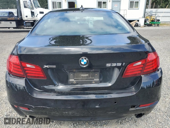 2014 BMW 5 Series 535i xDrive with VIN WBA5B3C52ED536678, listed as a Copart auction lot 61606815 with 53,412 mi miles and Salvage title. Bid and sale history available at DreamBid. Image 6.