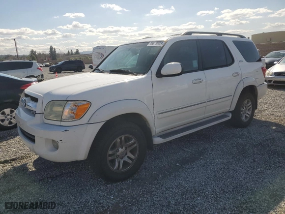 2005 Toyota Sequoia SR5 with VIN 5TDZT34A45S263955, listed as a Copart auction lot 46679045 with 225,191 mi miles and Salvage Title. Bid and sale history available at carsss.com. Image 1.