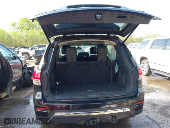 2016 Nissan Pathfinder SV with VIN 5N1AR2MNXGC663656, listed as a IAAI auction lot 42000343 with 122,577 mi miles. Bid and sale history available at carsss.com. Image 18.