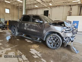2021 Ram 1500 Limited with VIN 1C6SRFHT1MN563896, listed as a Copart auction lot 63918625 with 91,523 mi miles and Salvage title. Bid and sale history available at DreamBid. Image 4.