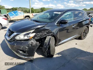 2017 Nissan Murano Platinum z VIN 5N1AZ2MG9HN184359, wystawiony jako Copart lot #58193365 z przebiegiem 122 581 mil mil oraz Szkoda całkowita • Salvage title. Historia ofert i sprzedaży dostępna na DreamBid. Obrazek 1.