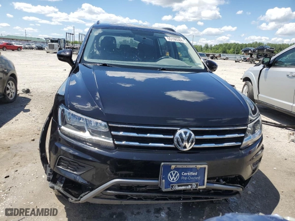 2021 Volkswagen Tiguan S with VIN 3VV1B7AX3MM025109, listed as a Copart auction lot 55198384 with 44,558 mi miles and Salvage Title. Bid and sale history available at carsss.com. Image 5.