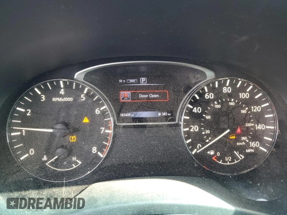 2016 Nissan Pathfinder S with VIN 5N1AR2MM9GC620823, listed as a Copart auction lot 50542215 with 165,409 mi miles and Salvage Title. Bid and sale history available at carsss.com. Image 9.