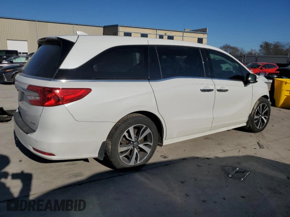 2020 Honda Odyssey Elite with VIN 5FNRL6H91LB037293, listed as a Copart auction lot 45844985 with Not Provided miles and Salvage Title. Bid and sale history available at DreamBid. Image 3.