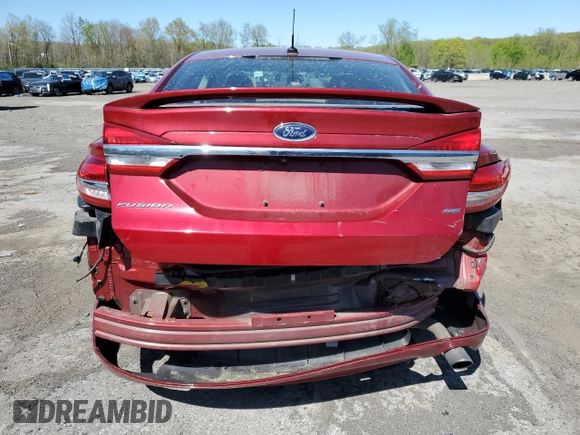 2018 Ford Fusion SE with VIN 3FA6P0H73JR126433, listed as a Copart auction lot 54765715 with 91,250 mi miles and Salvage Title. Bid and sale history available at carsss.com. Image 6.