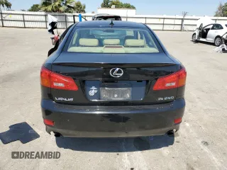 2007 Lexus IS 250 with VIN JTHBK262172027244, listed as a Copart auction lot 61504085 with 181,524 mi miles and Salvage title. Bid and sale history available at DreamBid. Image 6.