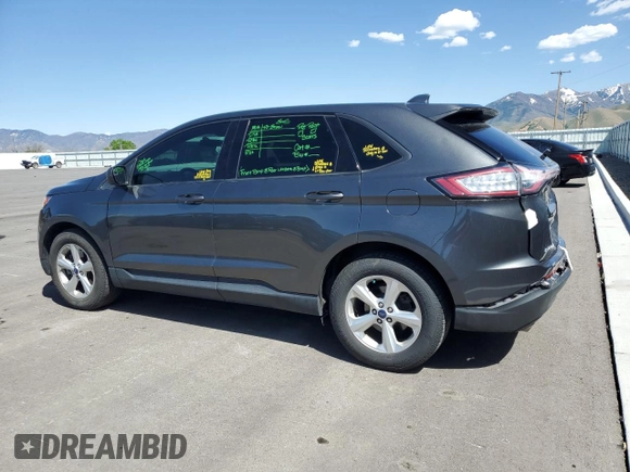 2016 Ford Edge SE with VIN 2FMPK4G91GBB73311, listed as a Copart auction lot 56574485 with 108,193 mi miles and Salvage title. Bid and sale history available at DreamBid. Image 2.