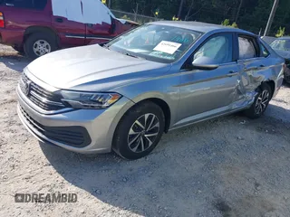 2024 Volkswagen Jetta S with VIN 3VW5M7BU1RM091919, listed as a IAAI auction lot 42691466 with 25,101 mi miles and . Bid and sale history available at DreamBid. Image 17.