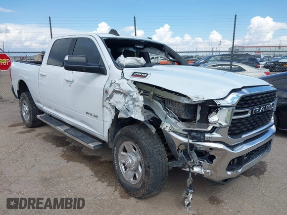 2022 Ram 2500 Big Horn с VIN 3C6UR5DJ4NG119915, выставлен на аукционе IAAI как лот 42206890 с пробегом 77 269 миль миль и . История ставок и продаж доступна на DreamBid. Изображение 6.