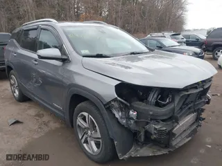 2020 GMC Terrain SLT with VIN 3GKALVEV6LL103240, listed as a IAAI auction lot 41699008 with 74,279 mi miles. Bid and sale history available at carsss.com. Image 1.