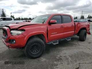 2017 Toyota Tacoma SR5 with VIN 3TMDZ5BN1HM015855, listed as a Copart auction lot 48785845 with 136,218 mi miles and Salvage Title. Bid and sale history available at carsss.com. Image 1.