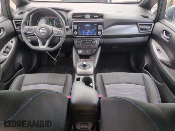 2024 Nissan LEAF S with VIN 1N4AZ1BV5RC555956, listed as a Copart auction lot 60755845 with 9,587 mi miles and Salvage title. Bid and sale history available at DreamBid. Image 8.