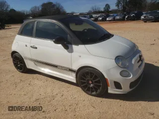 2013 FIAT 500 Abarth with VIN 3C3CFFJH1DT645322, listed as a Copart auction lot 42816075 with 114,007 mi miles and Salvage Title. Bid and sale history available at carsss.com. Image 4.