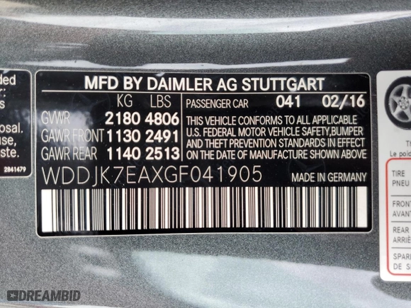 2016 Mercedes-Benz SL-Class SL 63 AMG with VIN WDDJK7EAXGF041905, listed as a Copart auction lot 45044284 with 27,859 mi miles. Bid and sale history available at carsss.com. Image 12.