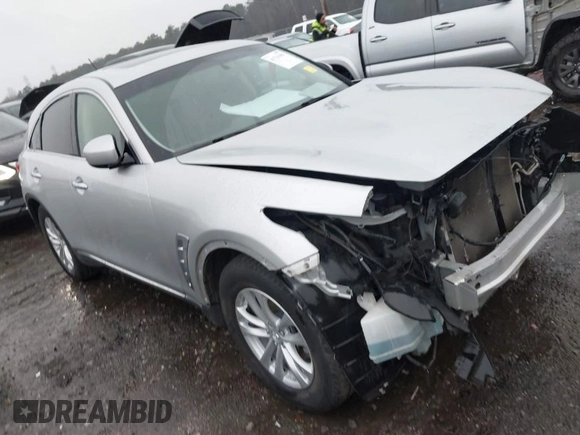 2016 Infiniti QX70 with VIN JN8CS1MU1GM671887, listed as a IAAI auction lot 41741481 with 88,547 mi miles and . Bid and sale history available at DreamBid. Image 1.