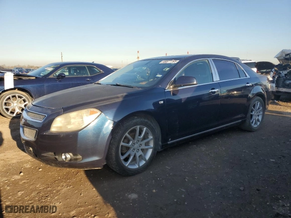 2008 Chevrolet Malibu LTZ with VIN 1G1ZK577584197195, listed as a Copart auction lot 46877765 with 229,970 mi miles and Salvage Title. Bid and sale history available at carsss.com. Image 1.