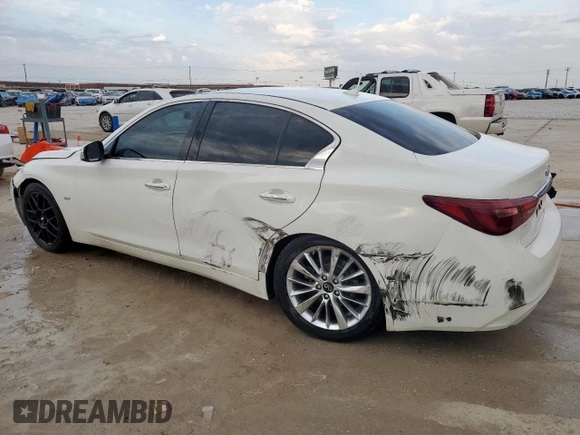 2020 Infiniti Q50 3.0t SPORT with VIN JN1EV7AP8LM207991, listed as a Copart auction lot 49903855 with 110,361 mi miles and Salvage Title. Bid and sale history available at carsss.com. Image 2.