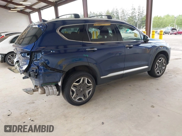 2023 Hyundai Santa Fe Limited with VIN 5NMS4DALXPH486503, listed as a IAAI auction lot 42150944 with 17,197 mi miles and . Bid and sale history available at DreamBid. Image 4.